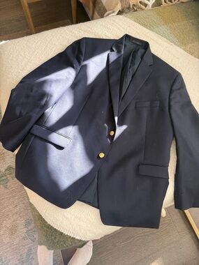 Ralph Lauren Navy Sport Coat with Gold Buttons